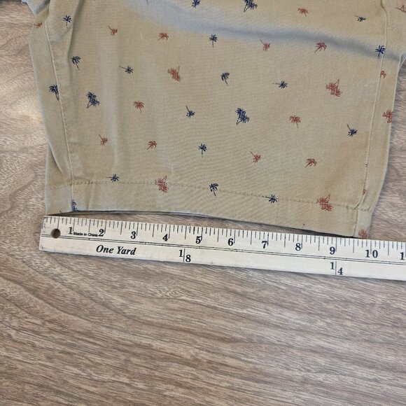 🔴 Jachs New York Shorts Mens 31 Dark Khaki Bleecker Palm Tree Summer Nautical - Picture 14 of 15